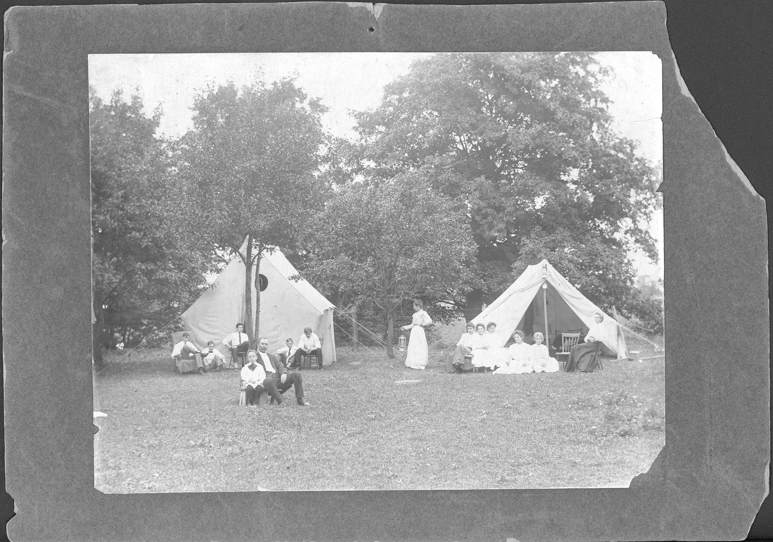 Camping in Scatterday's Orchard
