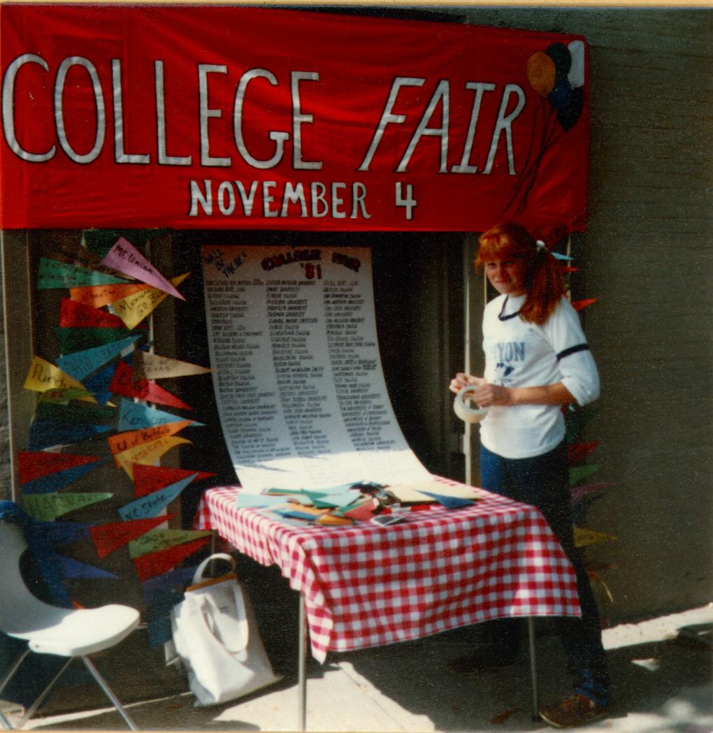 College Fair Display at Worthington Flea Market