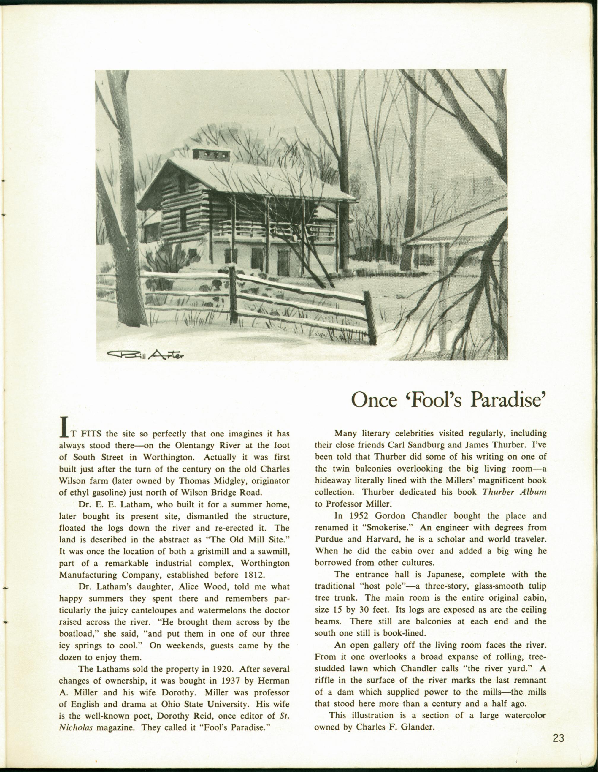 Columbus Vignettes: Once 'Fool's' Paradise