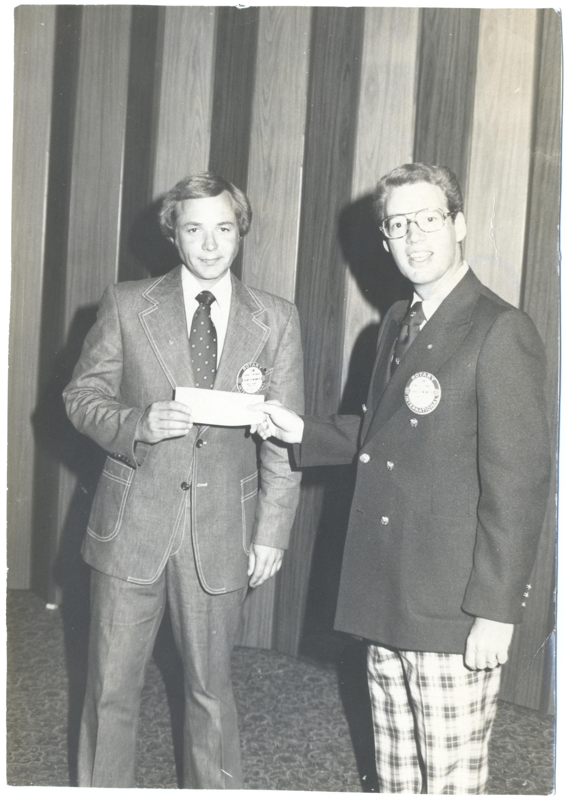 Dublin-Worthington Rotary Club Charter Members Brimeyer and Conway