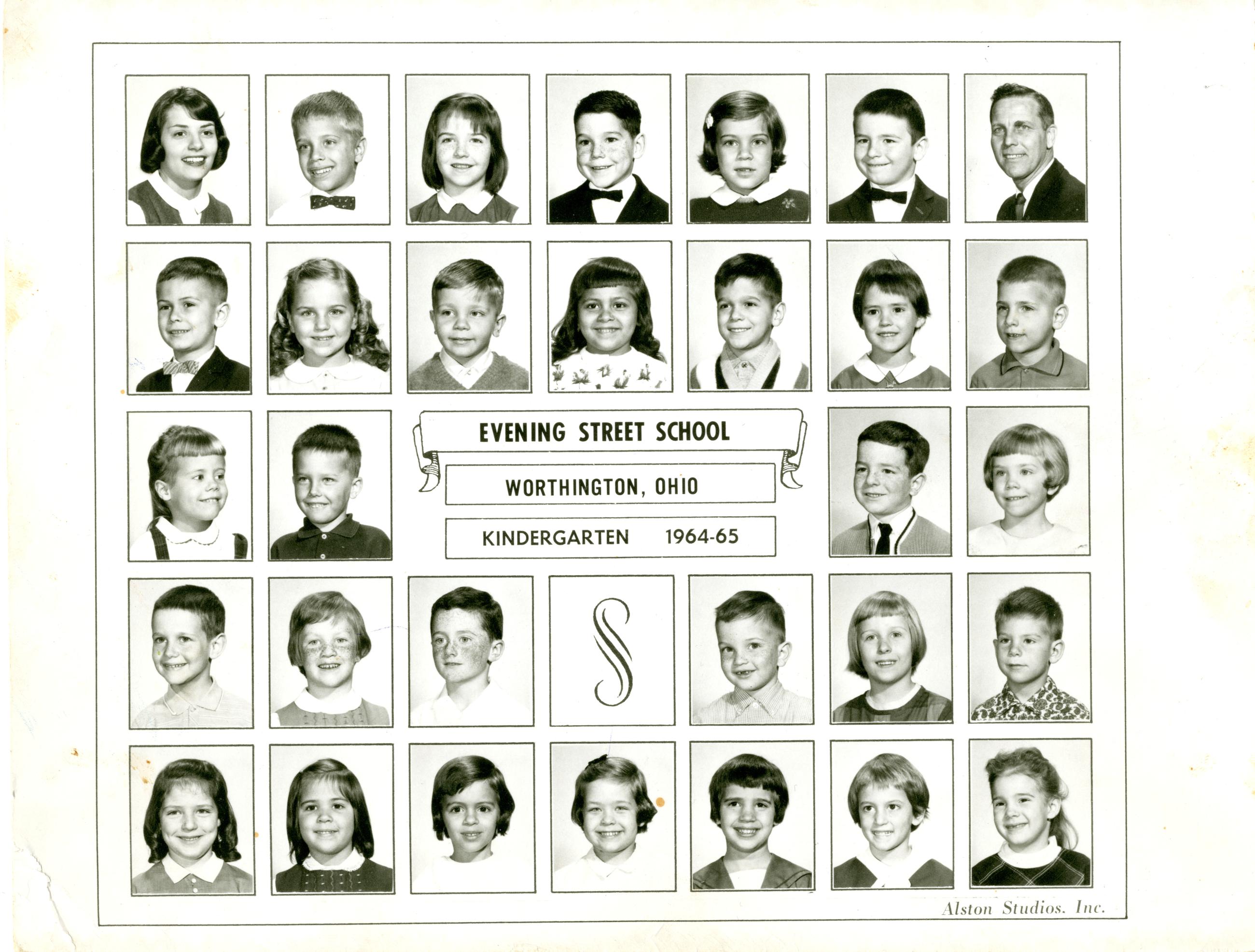 Evening Street Elementary 1964-65 Kindergarten Class Composite