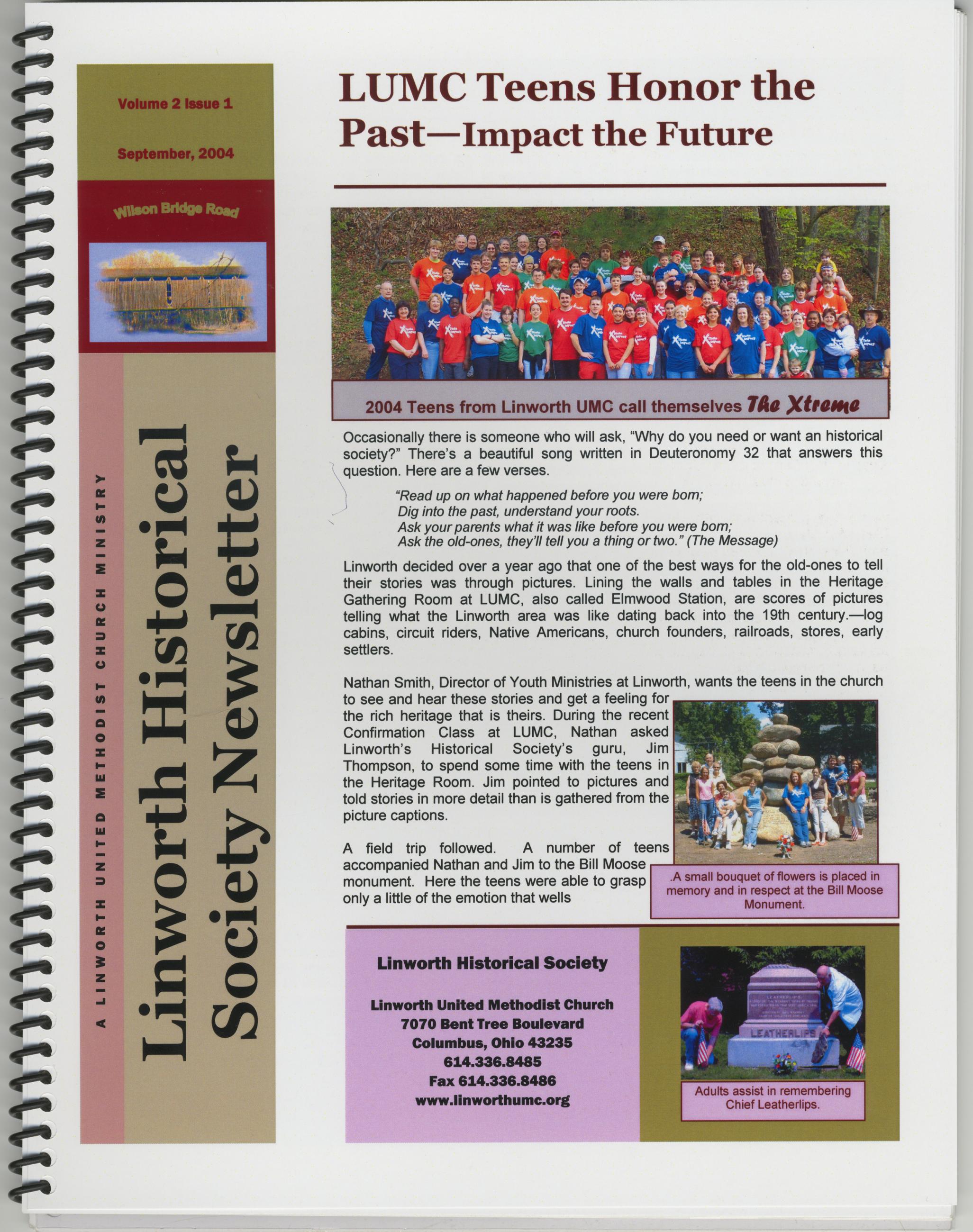 LUMC Teens Honor the Past--Impact the Future