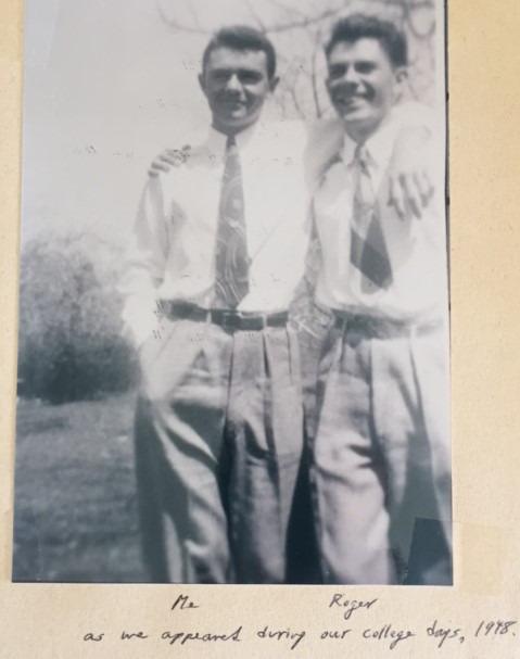 Photograph of Bernard (Brownie) Cellar and Roger Cellar