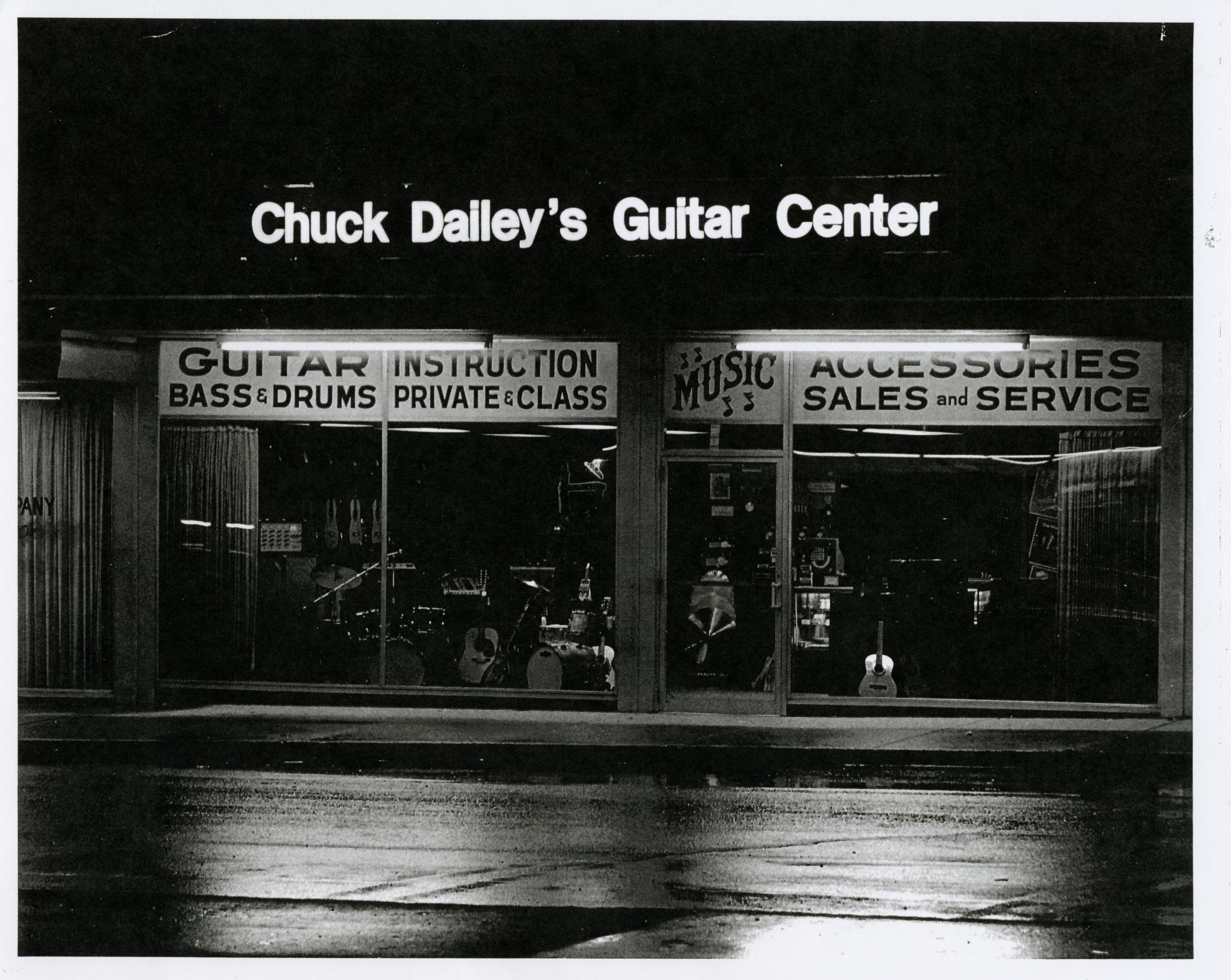 Photograph of Chuck Dailey's Guitar Center Exterior