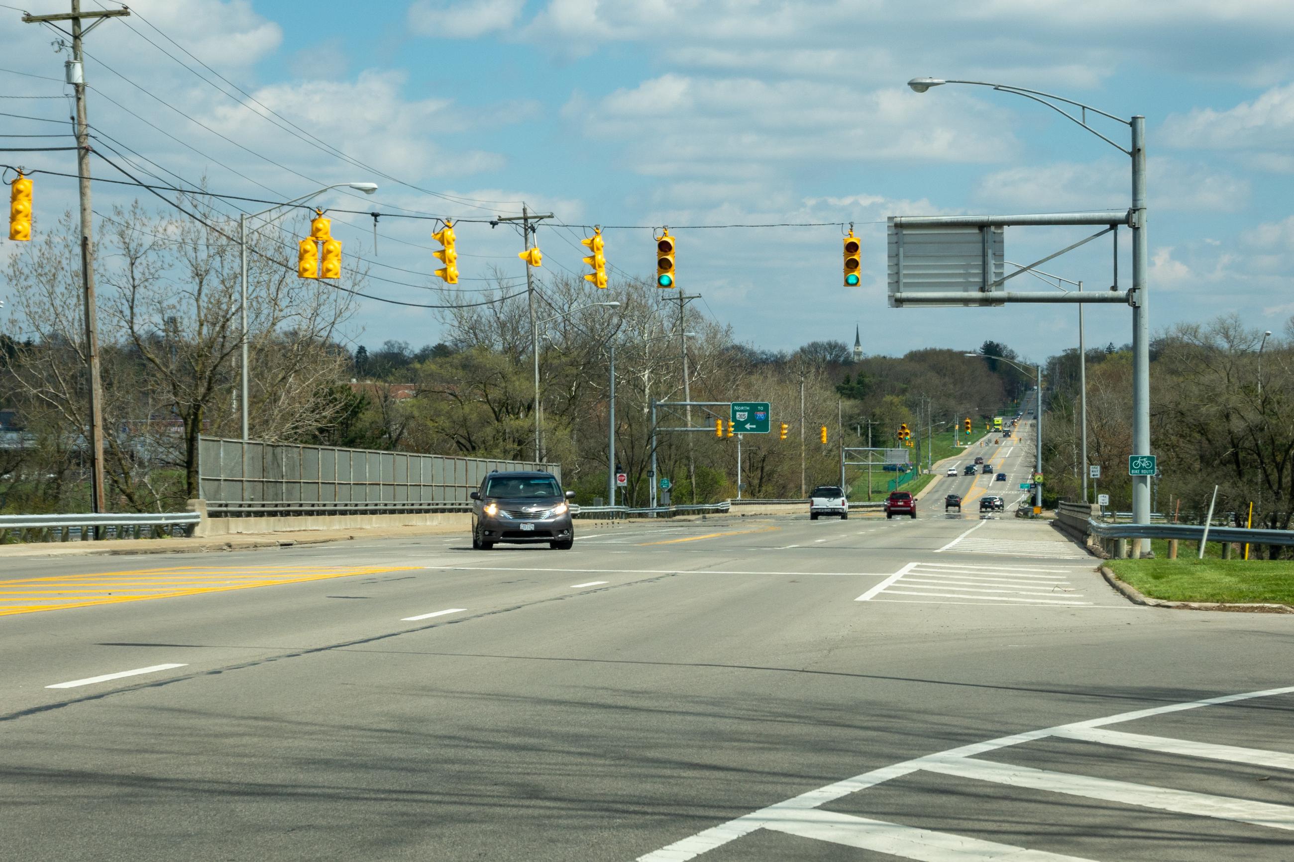 Photograph of Dublin-Granville Road/Highway 161 During Ohio’s Stay at Home Order of 2020