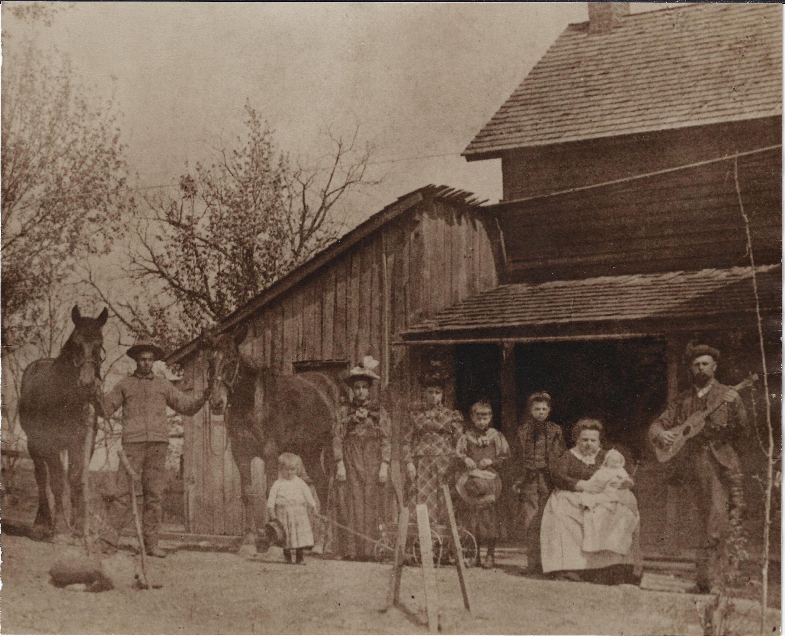 Photograph of John Quincy Wilcox Family