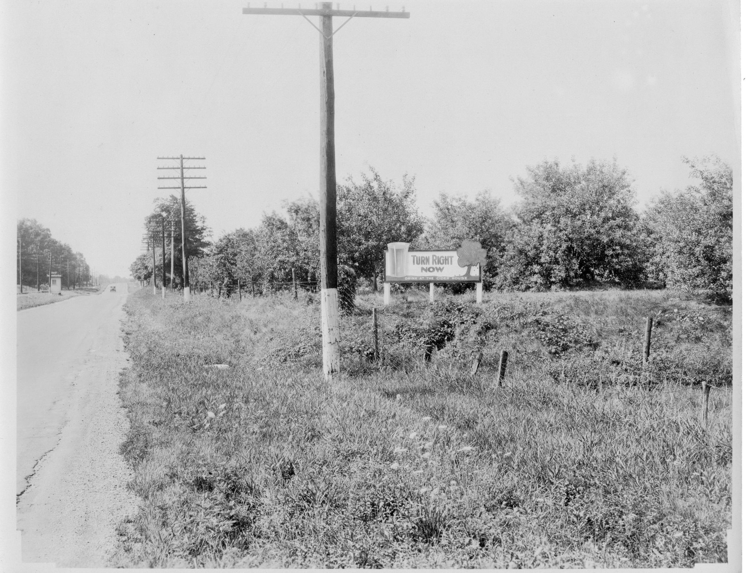 Photograph of Route 23 at the Brown Fruit Farm Entrance Looking South