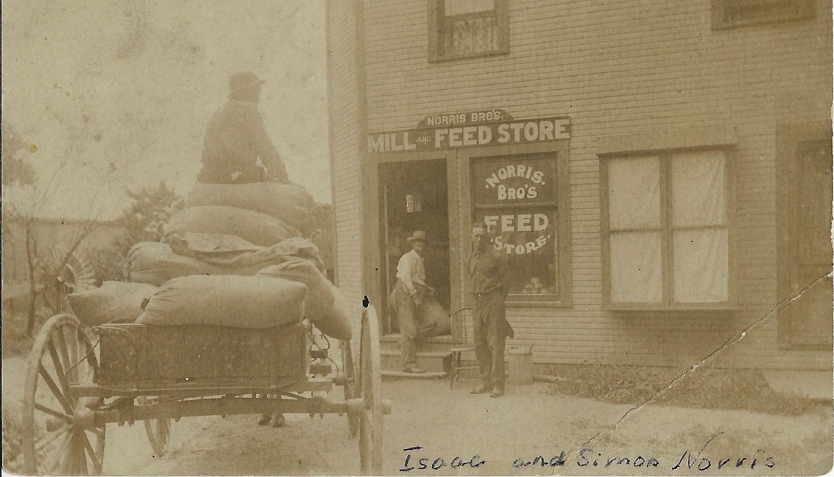 Photograph of the Norris Bros. Mill and Feed Store