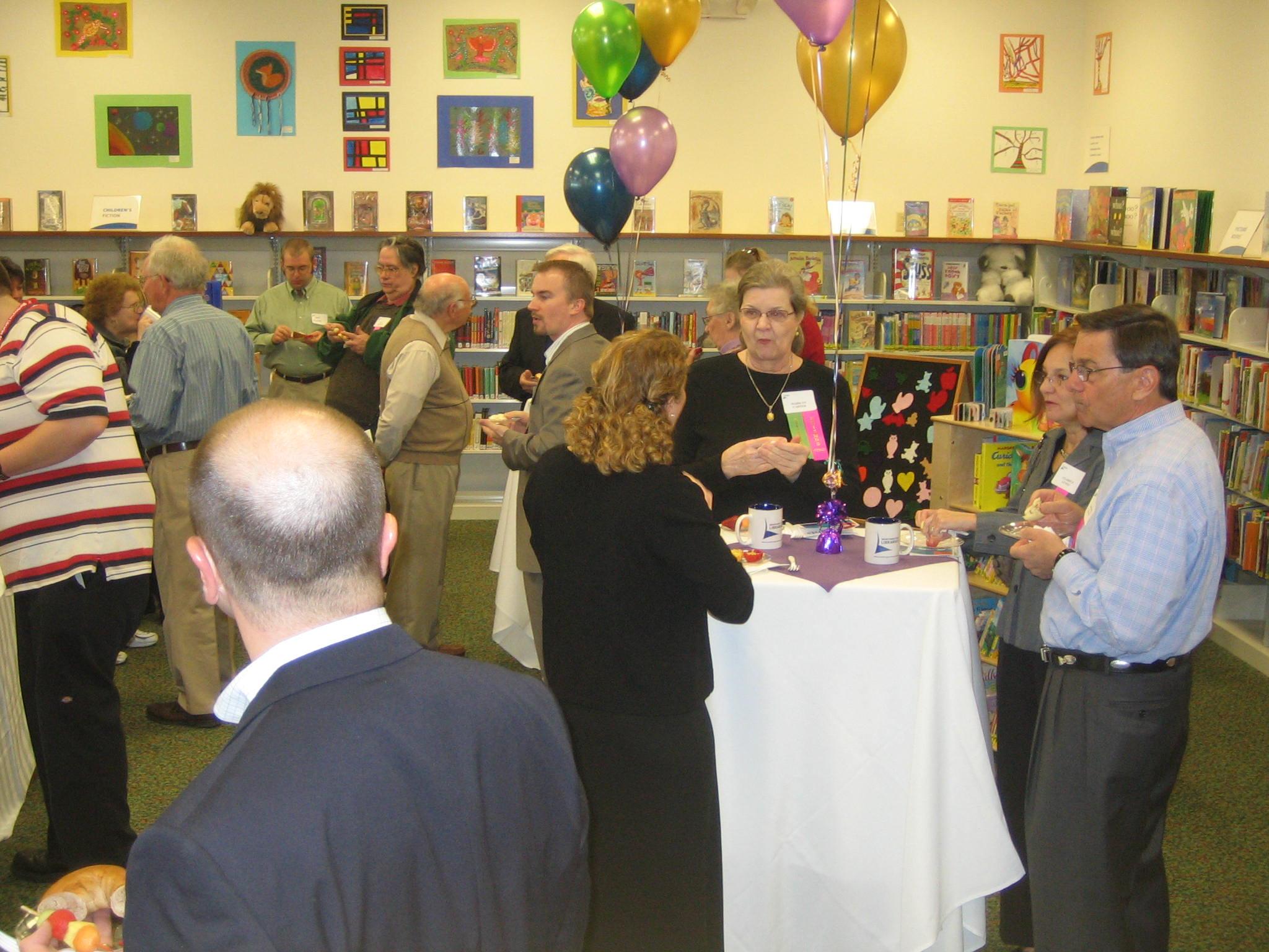 Photograph of the Opening Day Celebration at the Worthington Park Library
