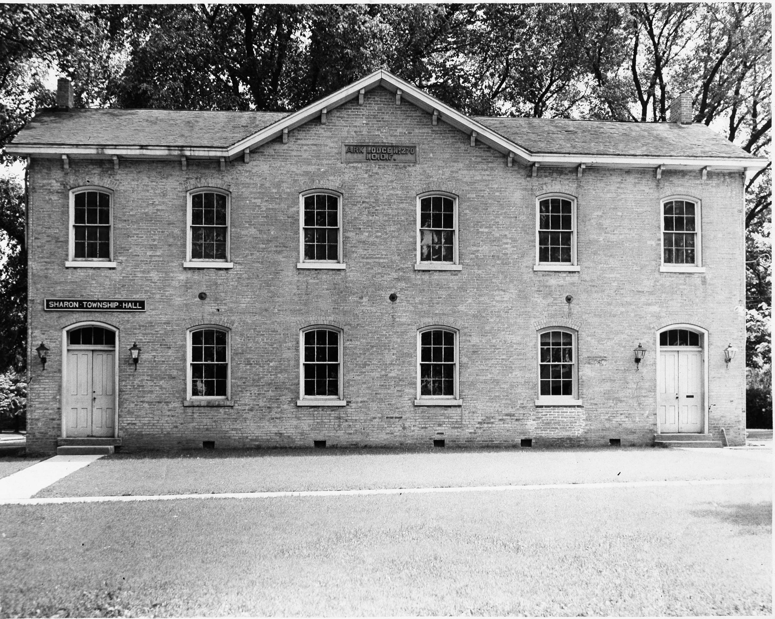 Photograph of the Sharon Township Hall
