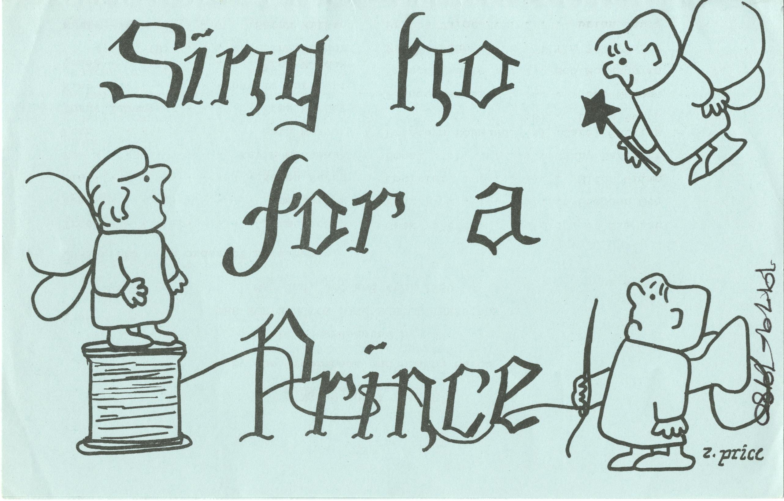 Program for the Worthington High School Production of " Sing Ho for a Prince"