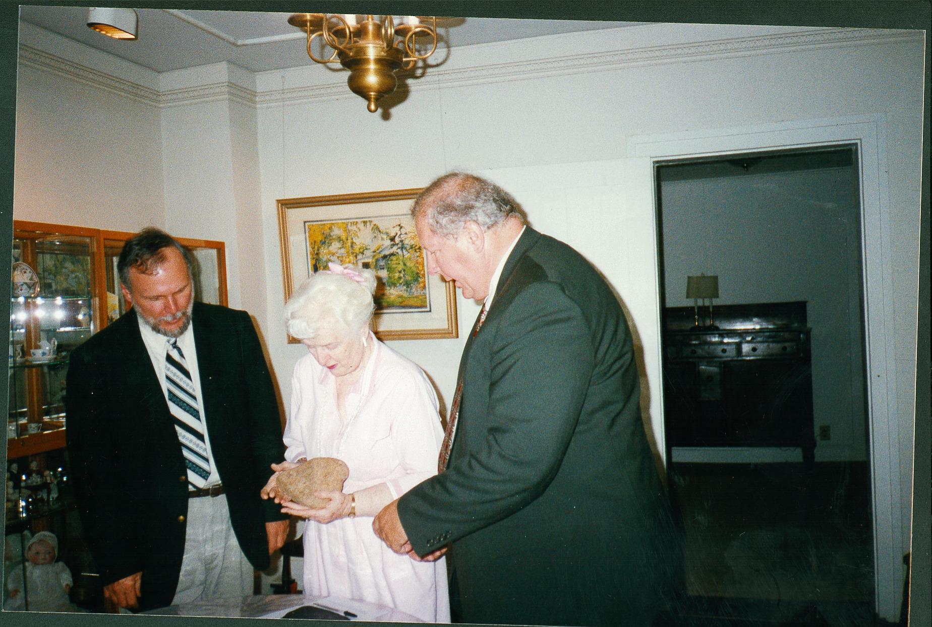Receiving Jeffers Mound Artifacts
