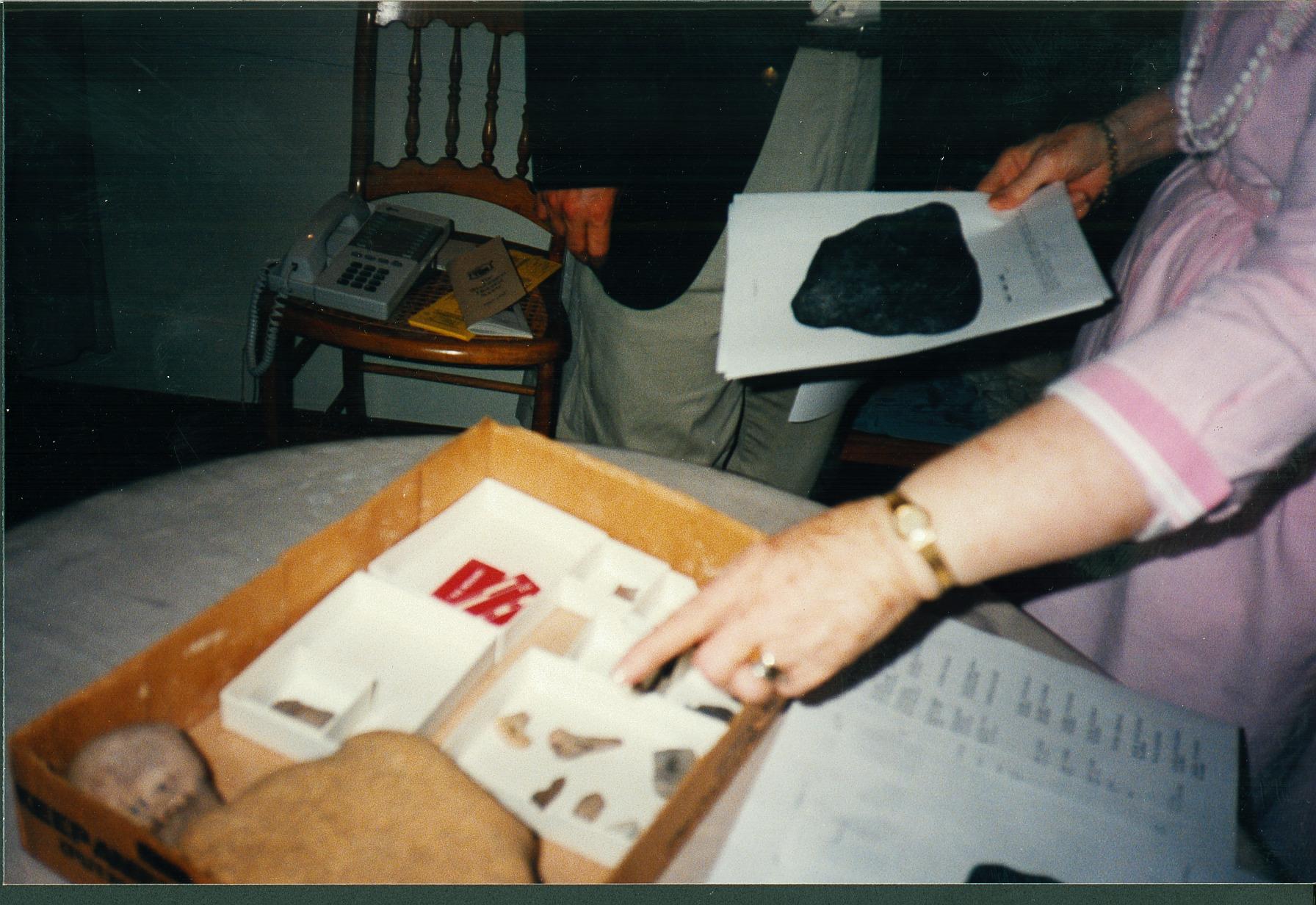 Receiving Jeffers Mound Artifacts