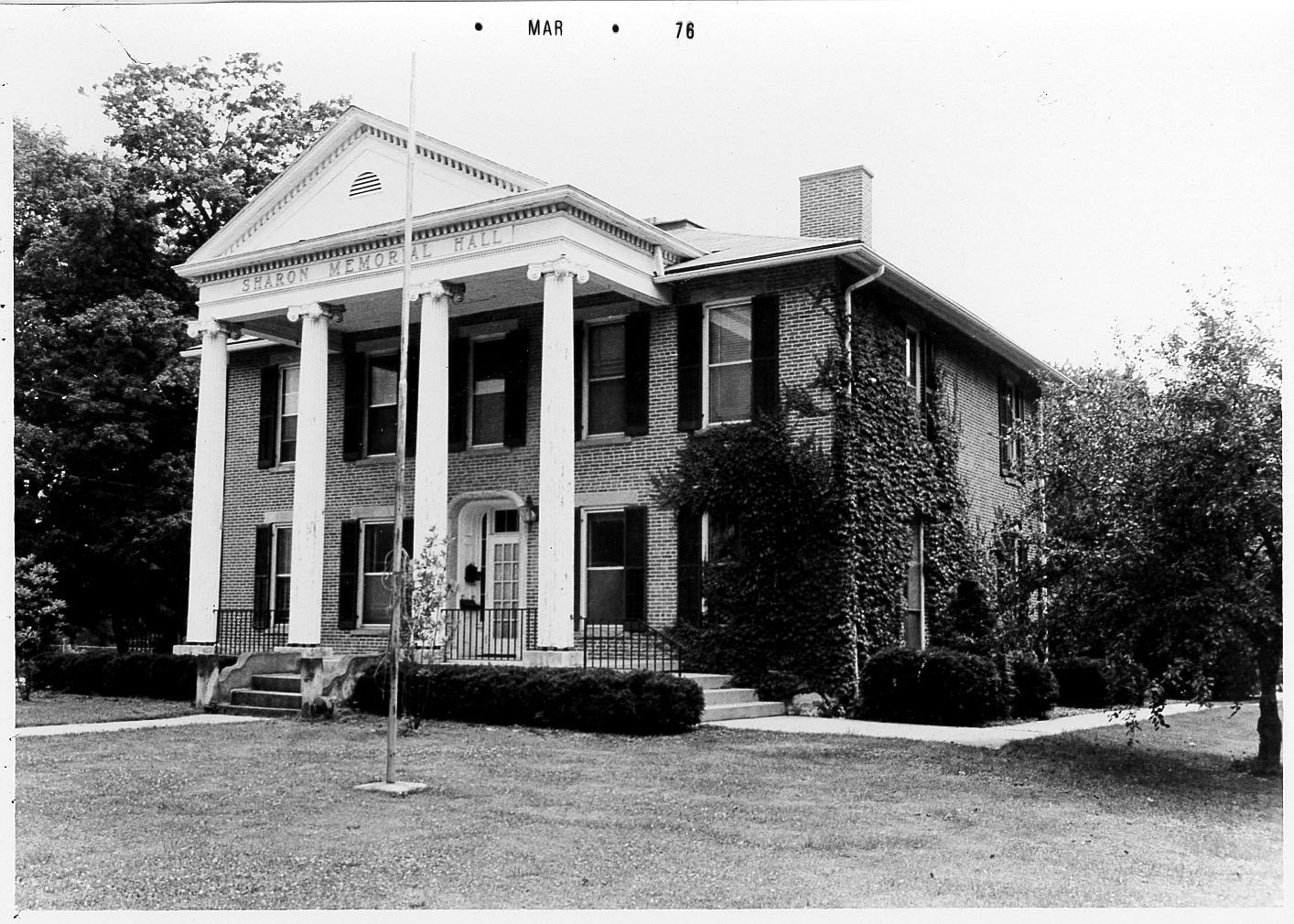Sharon Memorial Hall