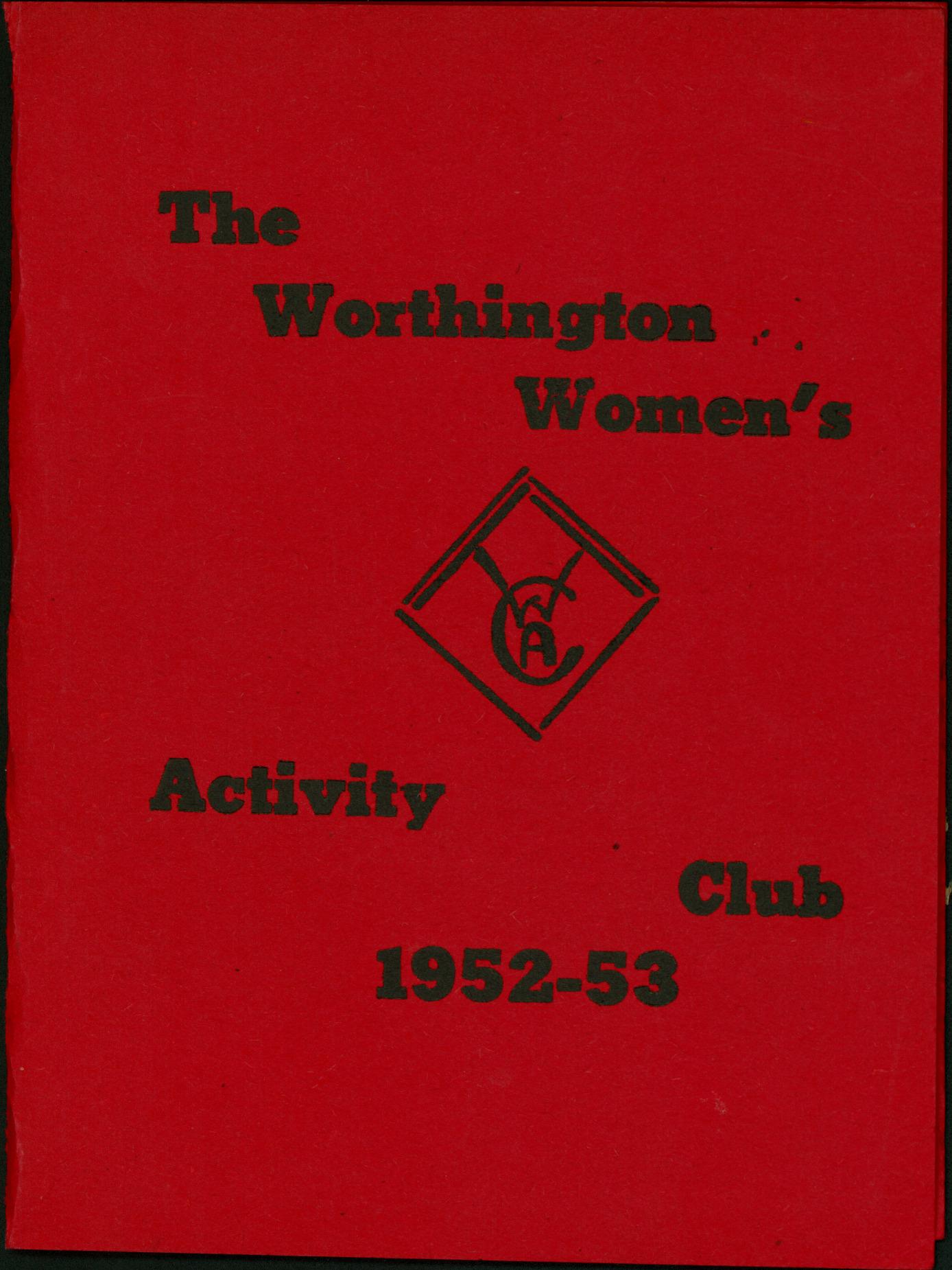 The Worthington Women's Activity Club 1952-53
