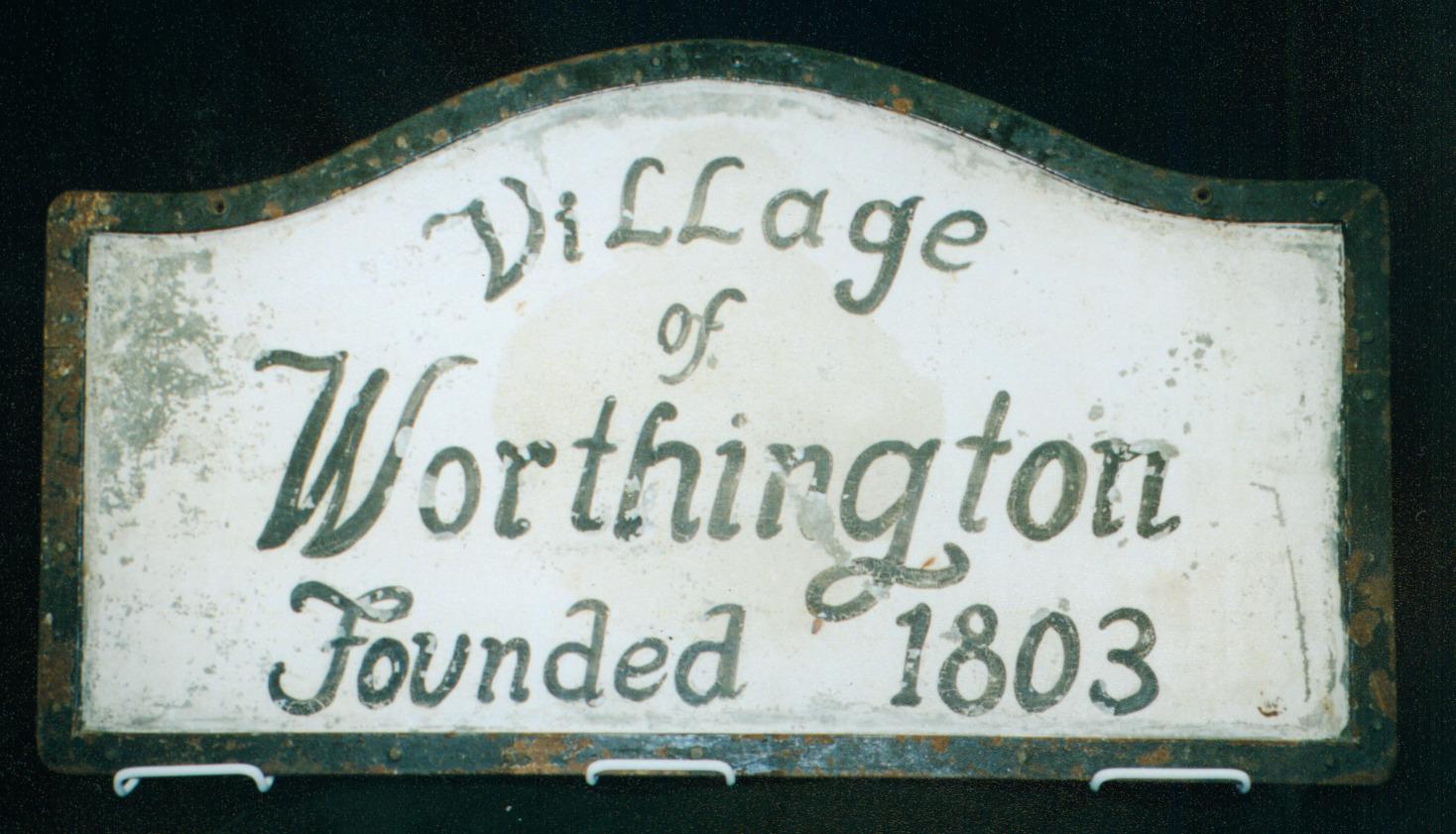 Village of Worthington Marker