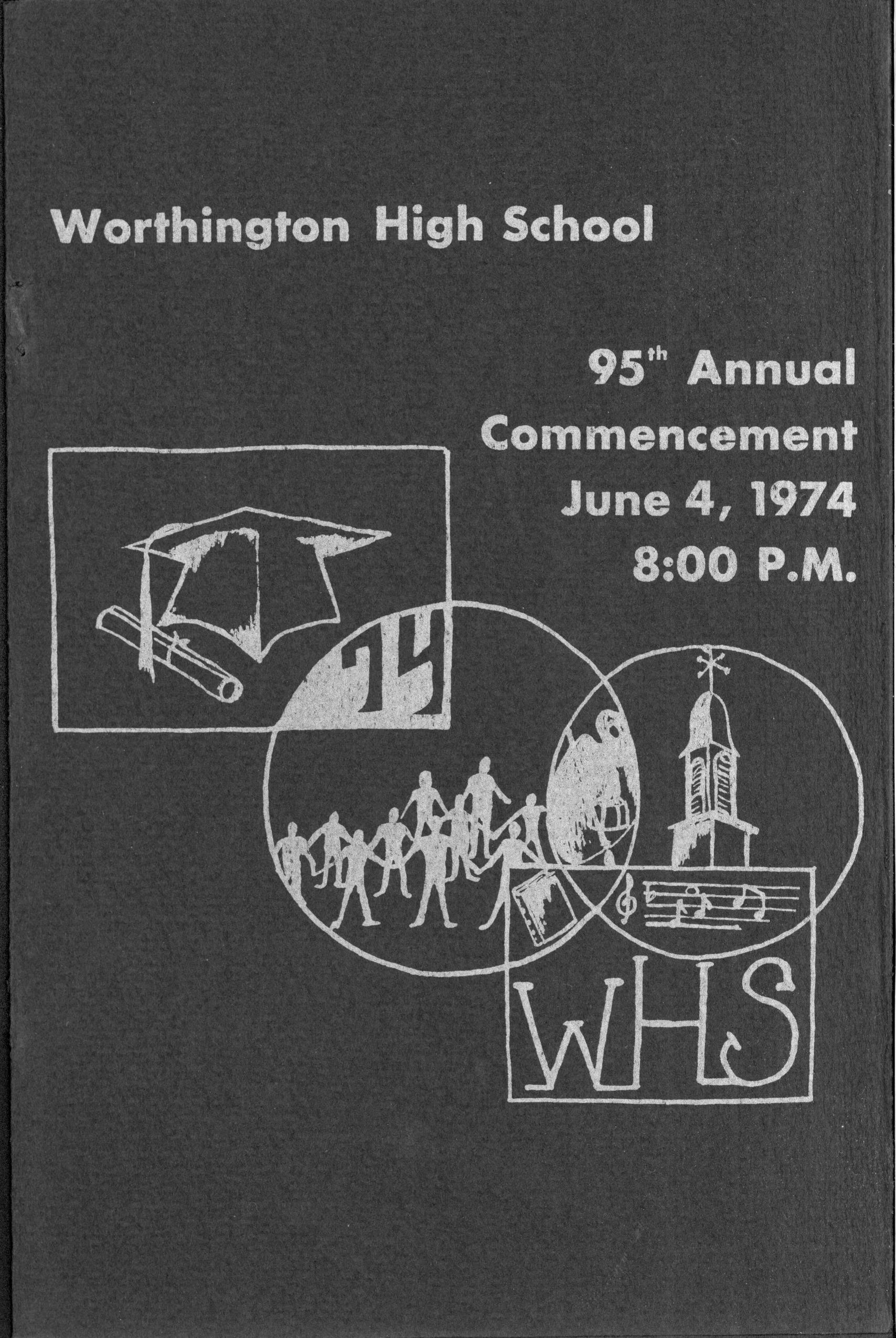 Worthington High School 95th Annual Commencement 1974