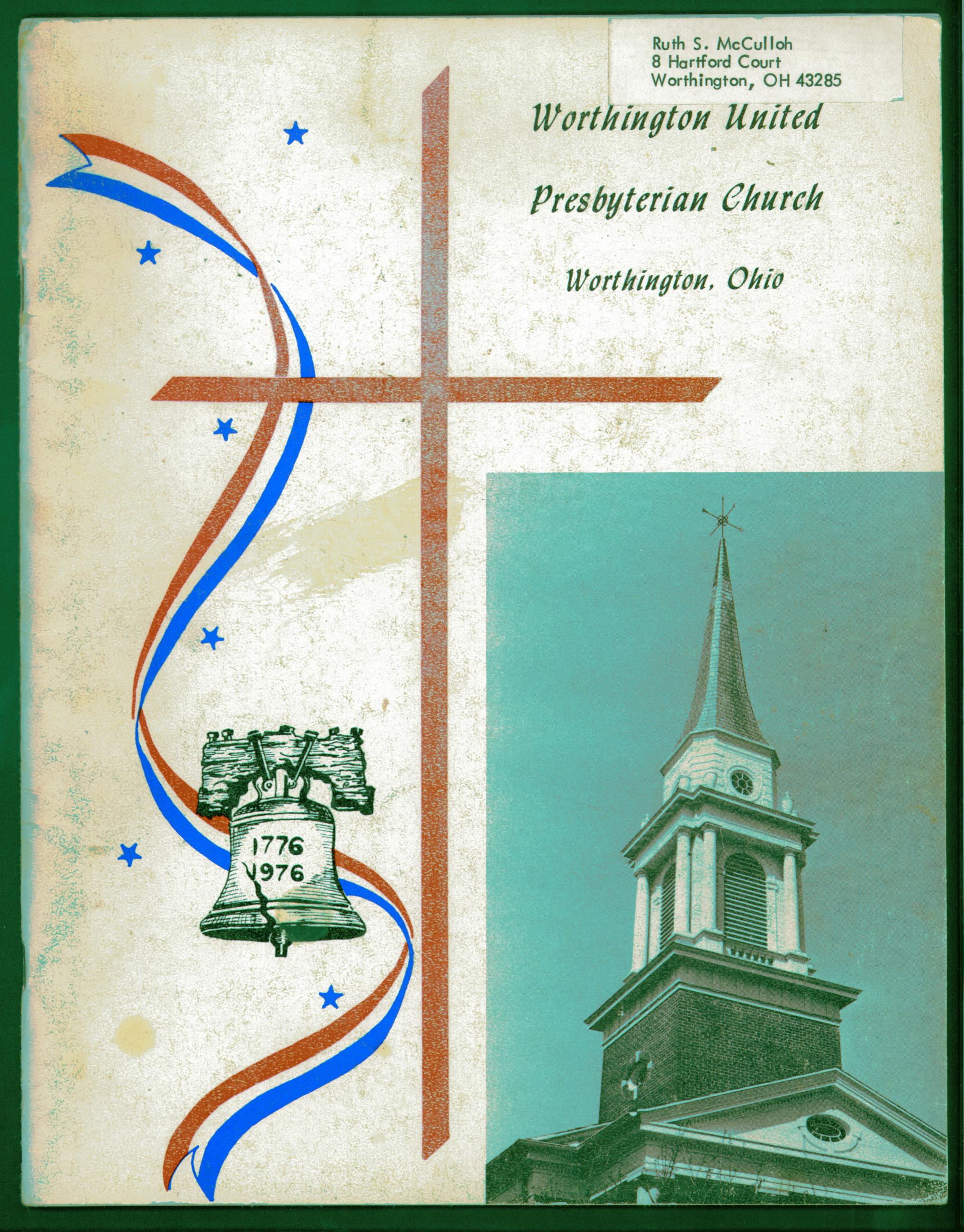 Worthington  United Presbyterian Church Worthington, Ohio