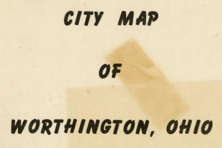 1962 City Map of Worthington, Ohio