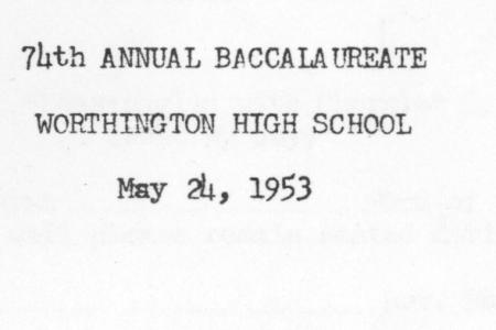 74th Annual Baccalaureate