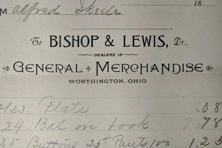 Account Statement for Bishop & Lewis Store
