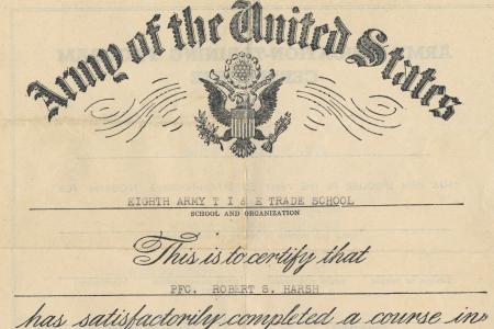 Army Education-Training Program Certificate