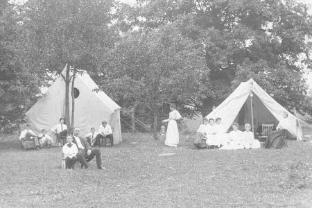 Camping in Scatterday's Orchard