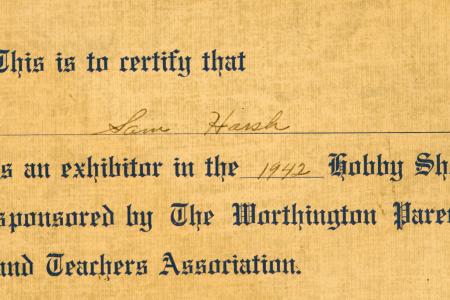 Certificate of Exhibitor