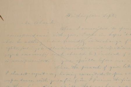 Draft Letter to Mr. Blank from Mary Johnson of Worthington, Ohio