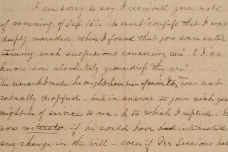 Draft of a Letter to an Unknown Friend Probably Written by Mary Johnson Sessions of Columbus, Ohio