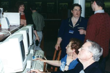 Guests at the Northwest Library Pre-Opening Event
