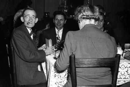 Leonard Insley and Henry Sines at Christmas Party