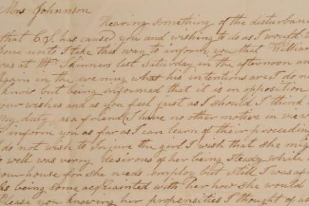 Letter to Achsa Johnson of Worthington, Ohio from “CP”