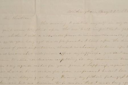 Letter to John M. Christian of Columbus, Ohio  from Mary Johnson of Worthington, Ohio