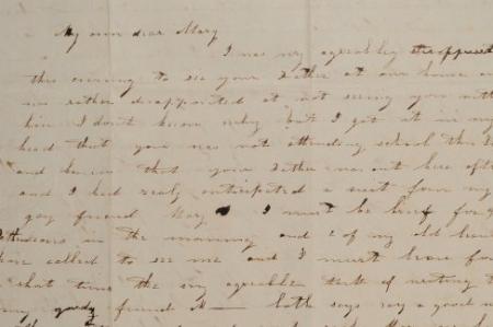 Letter to Mary D. Johnson of Worthington, Ohio from Molly A of 2130 E. Broad Street, Columbus, Ohio