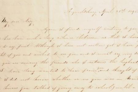 Letter to Mary Johnson, Worthington, Ohio from Damaris Solomon of Reynoldsburg, Ohio