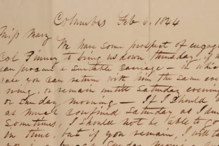 Letter to Mary Johnson of Worthington, Ohio from Havens Cowles of Columbus, Ohio