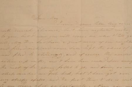 Letter to Mary Johnson of Worthington, Ohio from Emily Beckwith of Somerset, Ohio