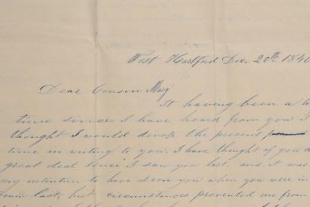 Letter to Mary Johnson of Worthington, Ohio from Norman K. Johnson of West Hartford, Conn.