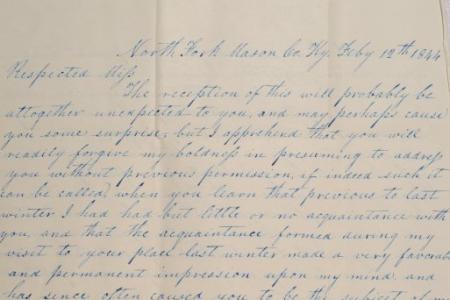 Letter to Mary Johnson of Worthington, Ohio from E. Bailey, of North Fork, Kentucky