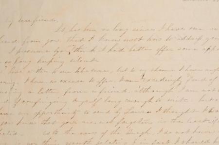 Letter to Mary Johnson of Worthington, Ohio from Miss Damaris R. Solomon of Lockbourn, Ohio