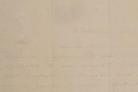 Letter to William M. Johnson of Milan, Ohio from Mary Johnson of Worthington, Ohio