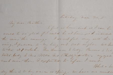Part of Letter to Achsa Johnson of Worthington, Ohio from Her Daughter Mary Johnson Sessions