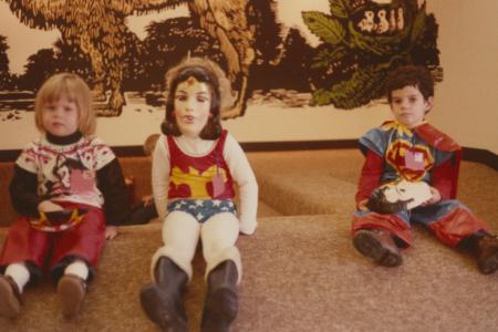 Photograph of Children in Costume at Halloween Storytime