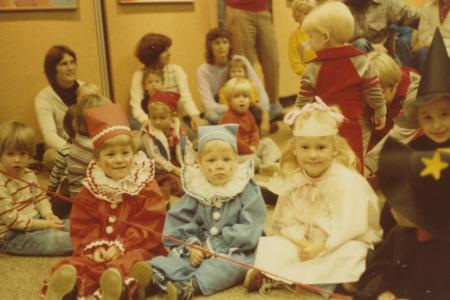 Photograph of Families Attending Halloween Storytime