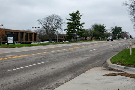 Photograph of High Street in Old Worthington During Ohio’s Stay At Home Order of 2020