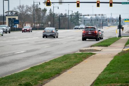 Photograph of High Street near Wilson Bridge Road During Ohio's Stay at Home Order of 2020