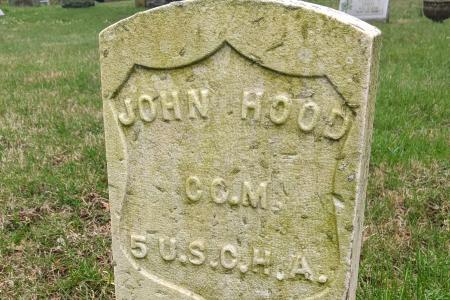 Photograph of John Hood Gravestone at Walnut Grove Cemetery