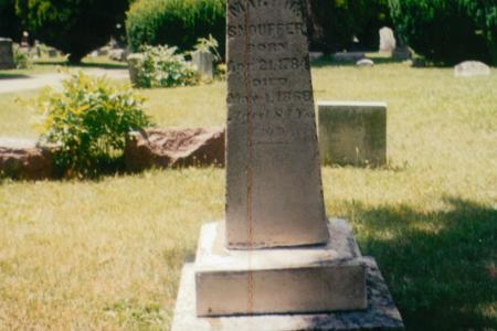 Photograph of Snouffer Matriarch Grave Stone