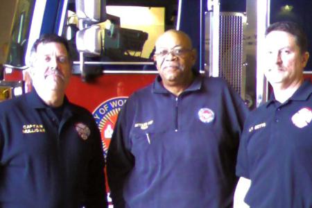 Photograph of Three Unit Officers, Worthington Division of Fire & EMS